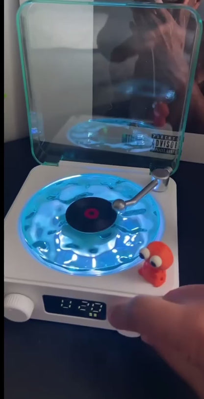 Mini Wireless Bluetooth Speaker - Retro Design with White Noise & LED Lamp